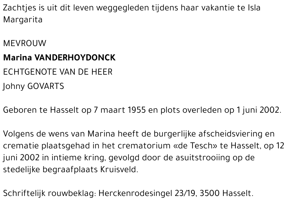 Marina Vanderhoydonck
