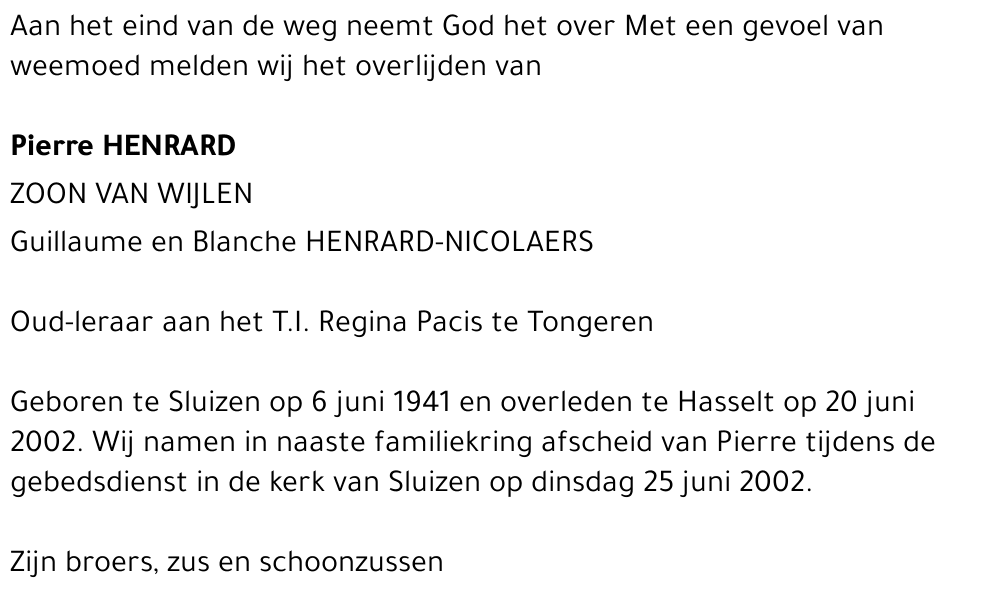 Pierre Henrard