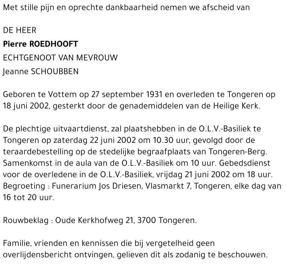 Pierre Roedhooft