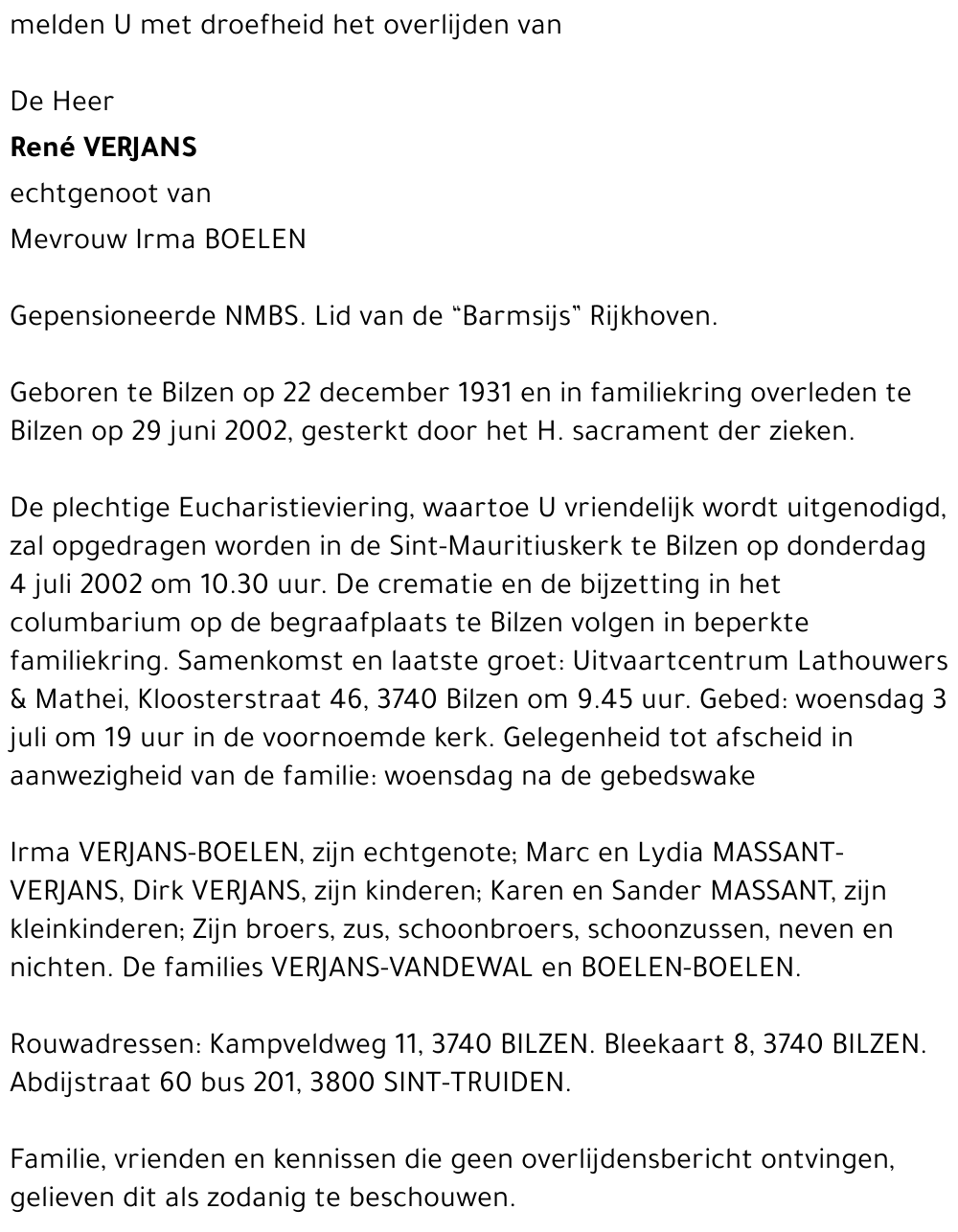 René VERJANS