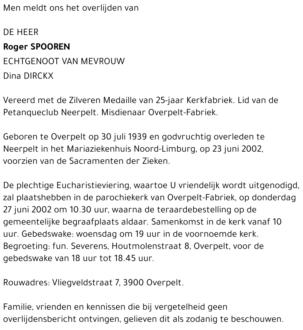 Roger Spooren