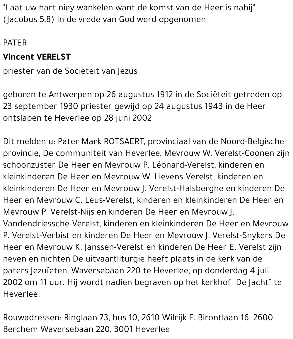 Vincent VERELST