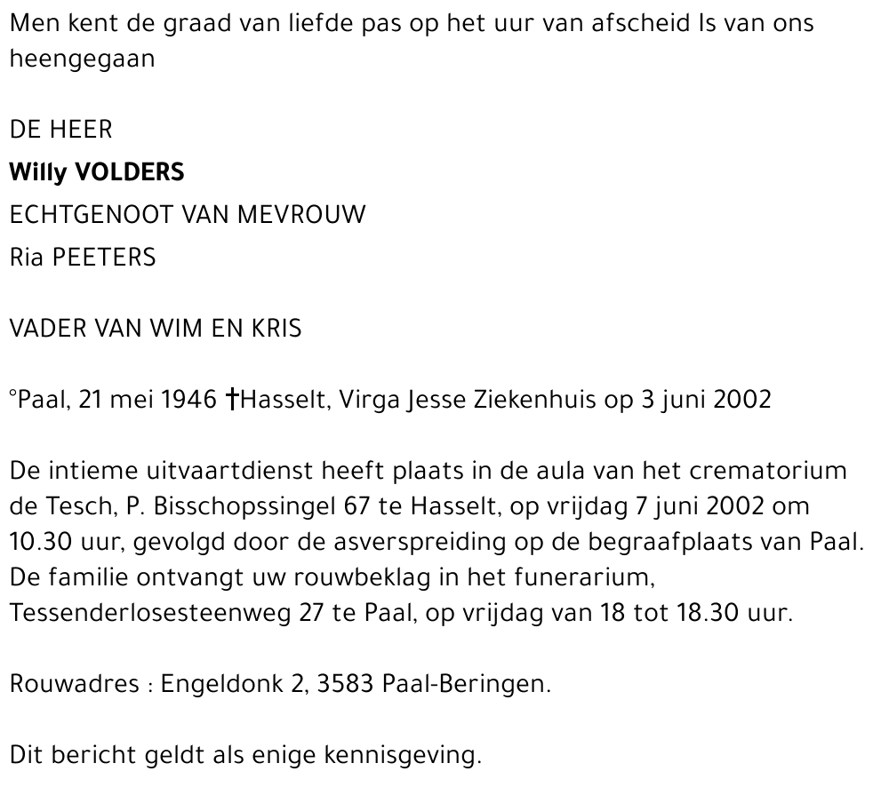 Willy Volders