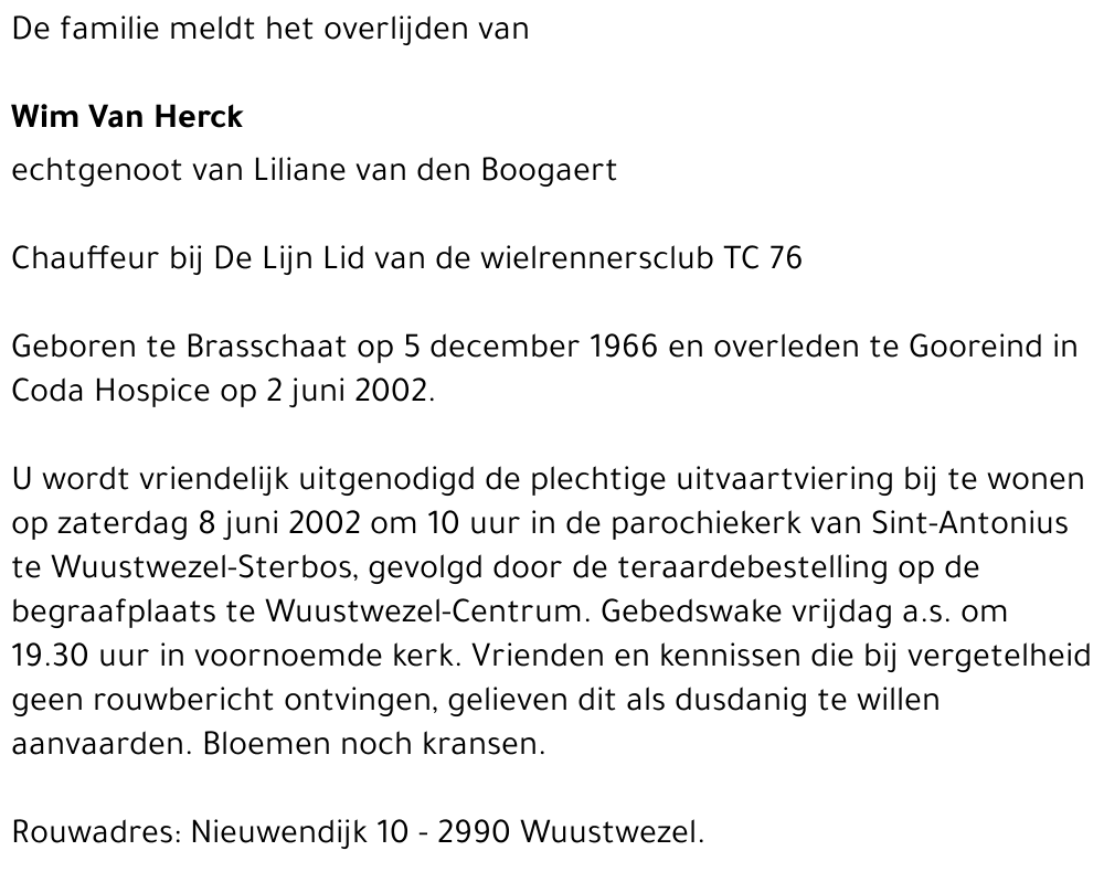 Wim Van Herck