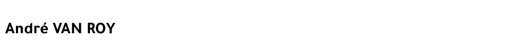 ANDRÉ VAN ROY