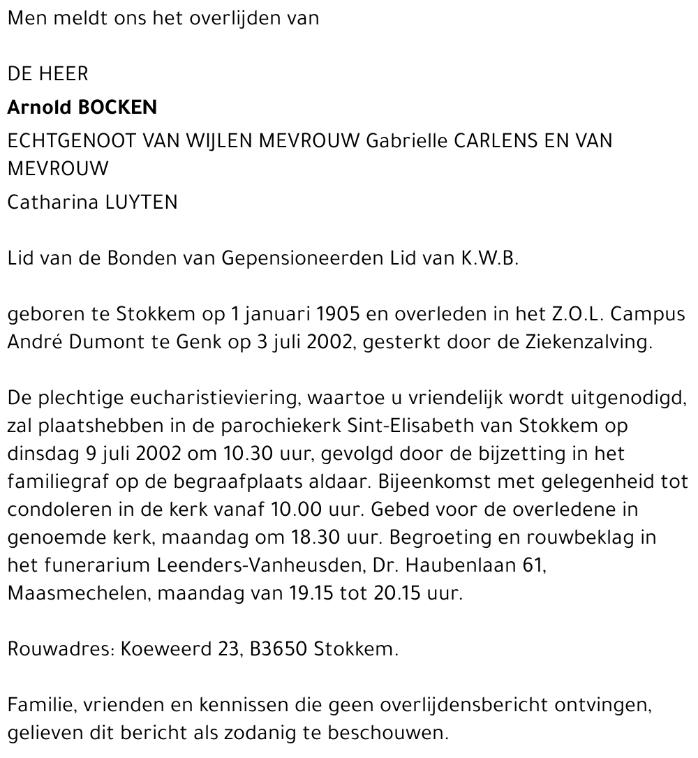 Arnold Bocken