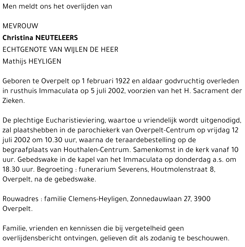 Christina Neuteleers