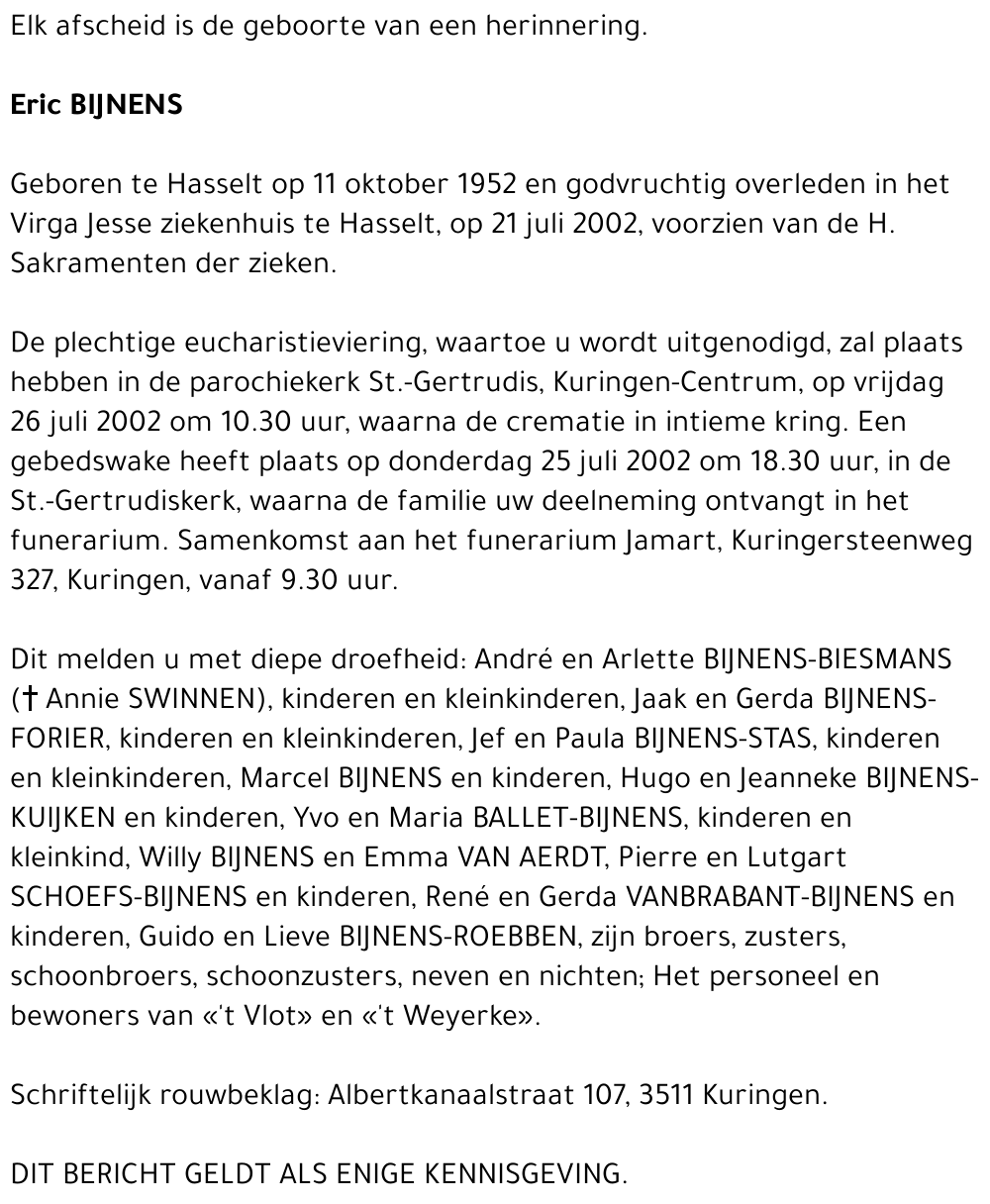 Eric Bijnens