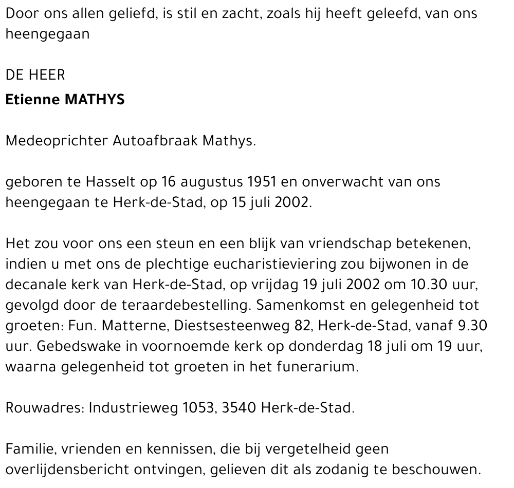 Etienne Mathys