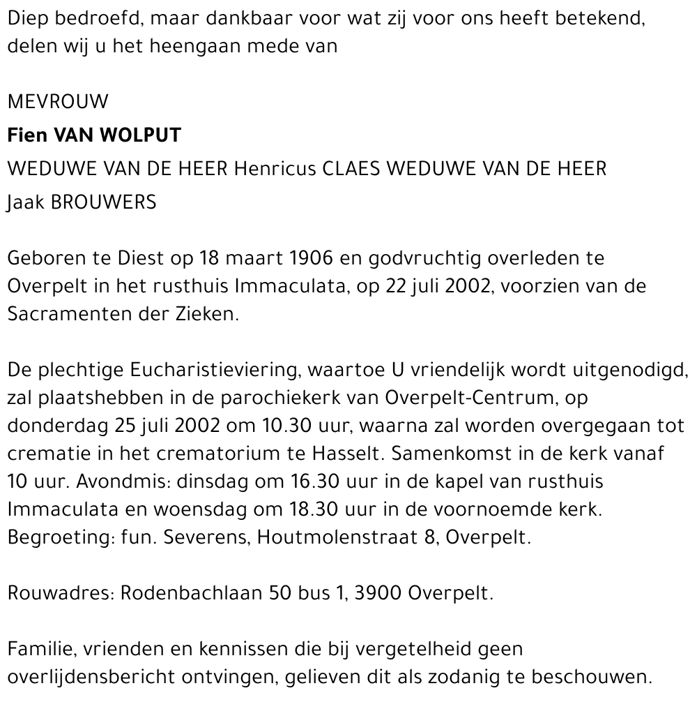 Fien Van Wolput