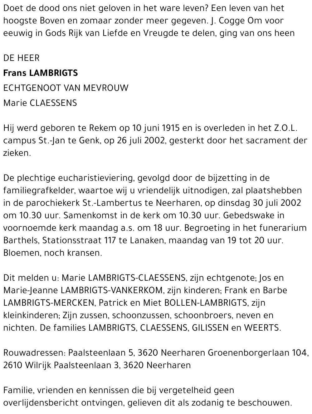 Frans Lambrigts
