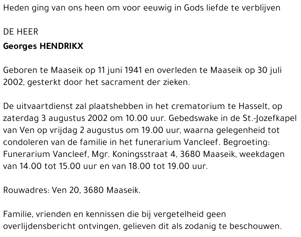 Georges Hendrikx
