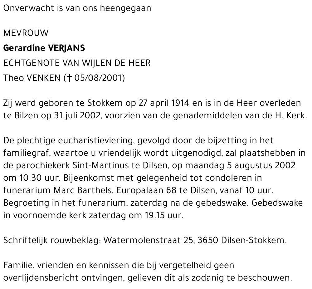 Gerardine Verjans