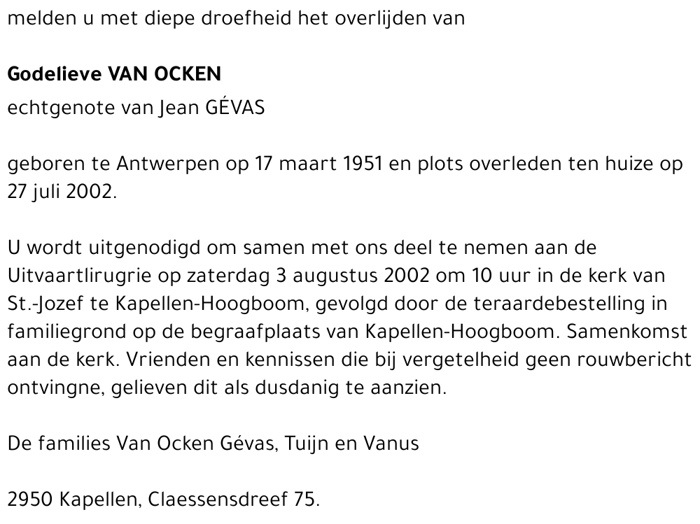 Godelieve Van Ocken