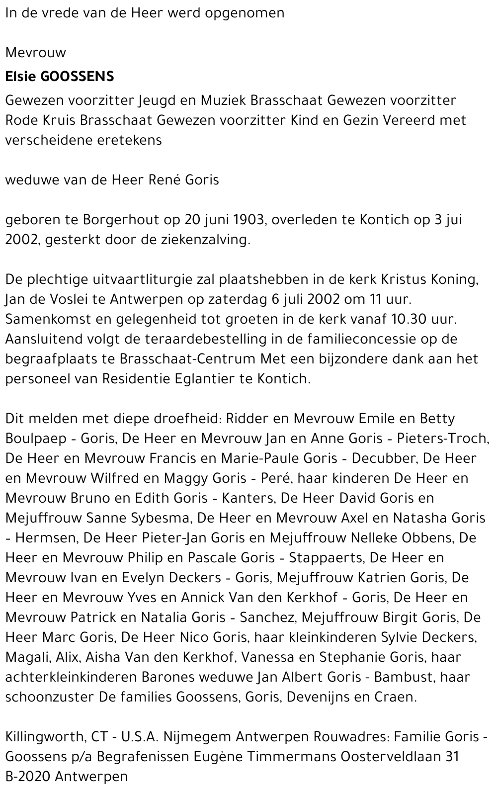 Goossens Elsa