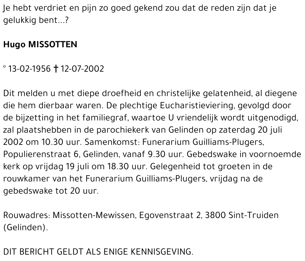 Hugo Missotten