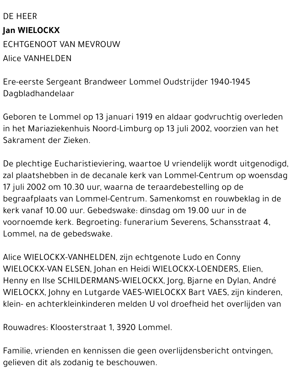 Jan Wielockx