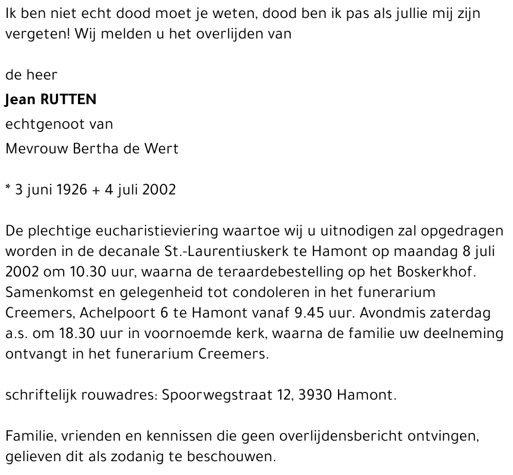 Jean RUTTEN