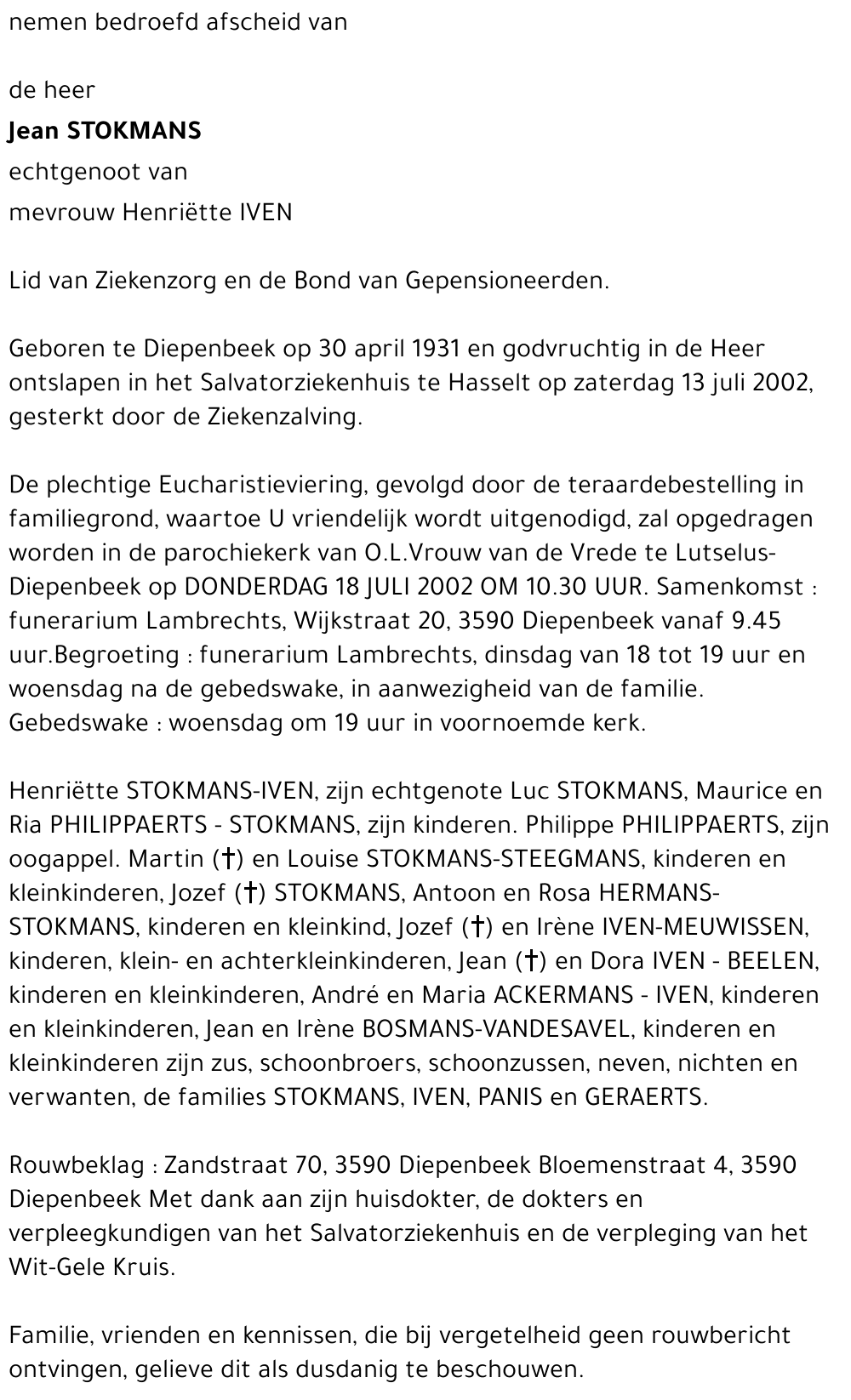 Jean STOKMANS