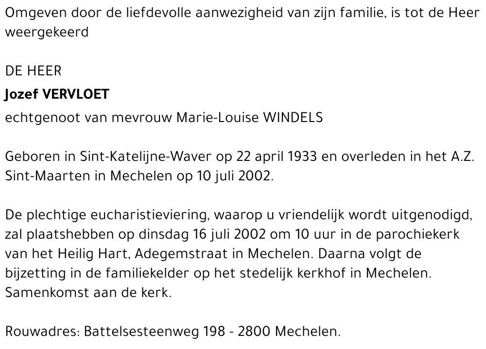 Jozef Vervloet