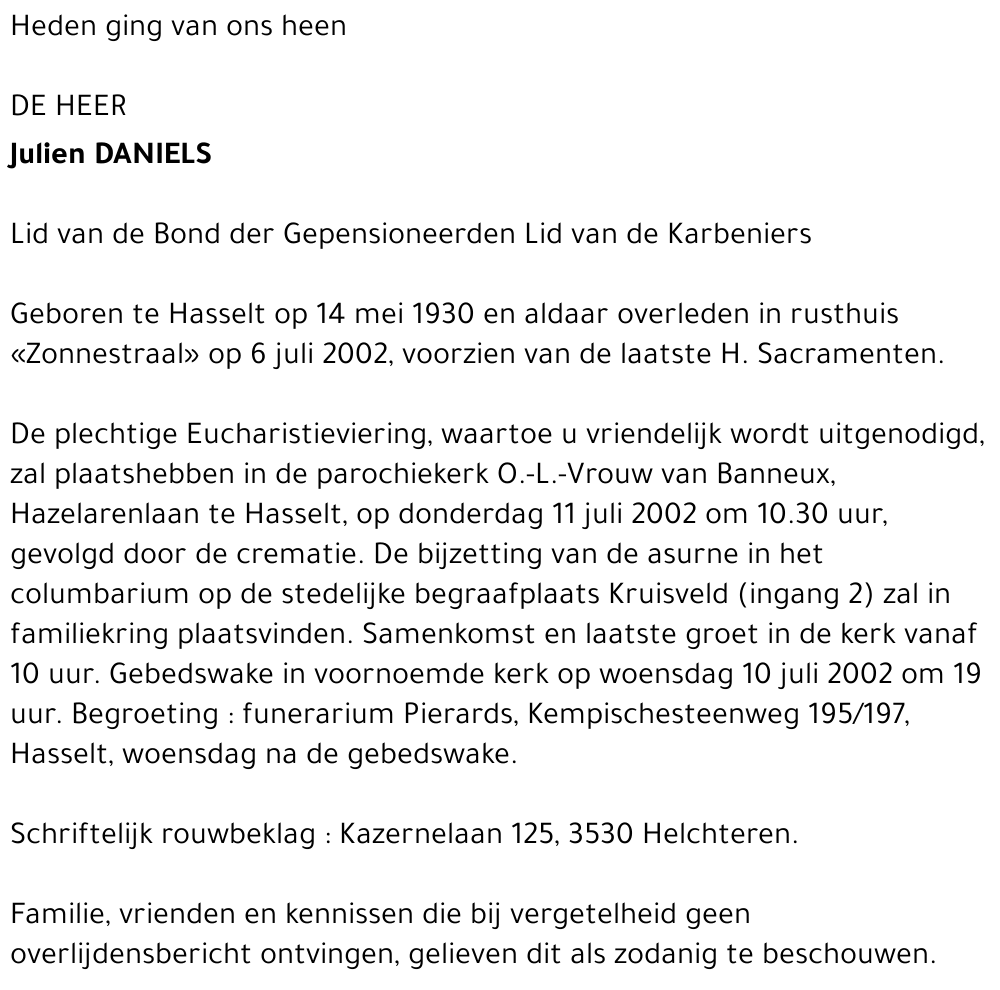 Julien Daniels