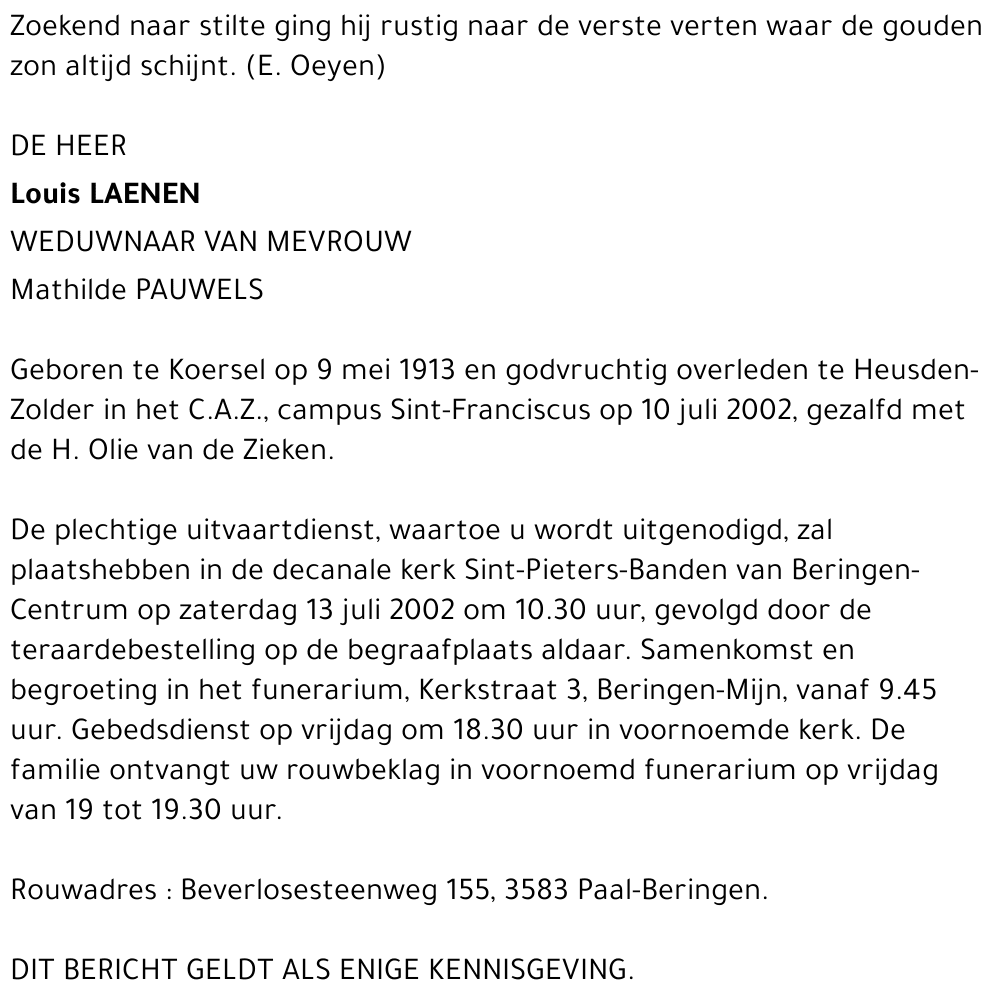 Louis Laenen