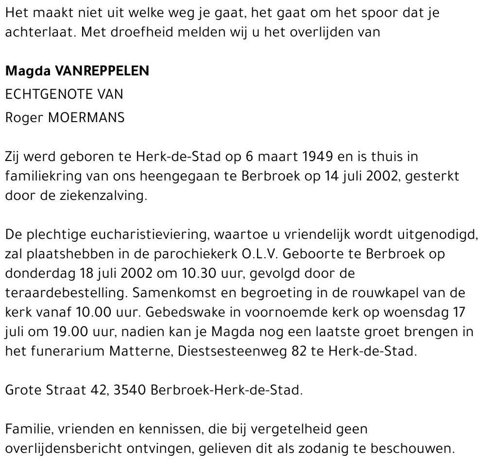 Magda Vanreppelen