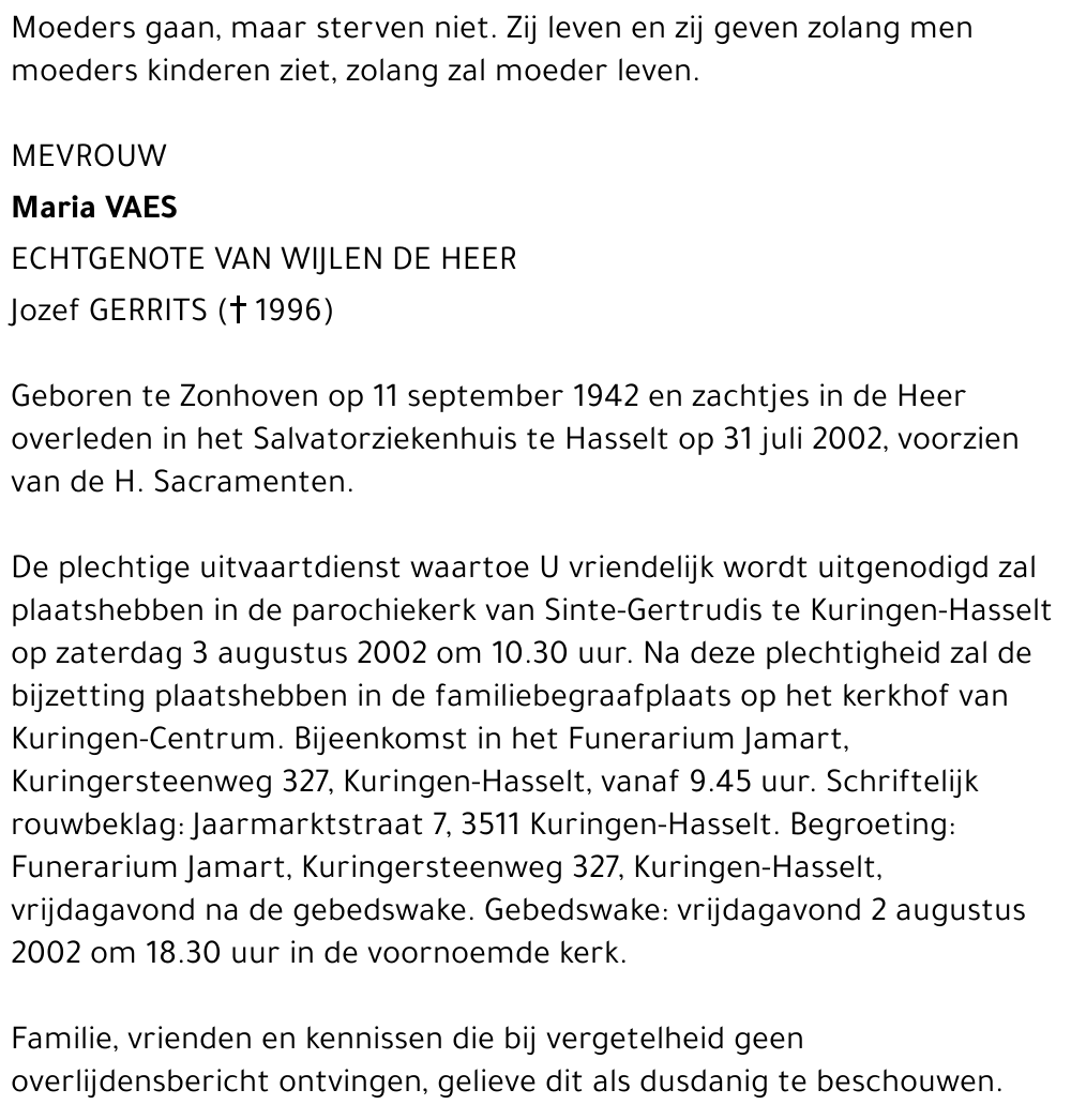 Maria Vaes