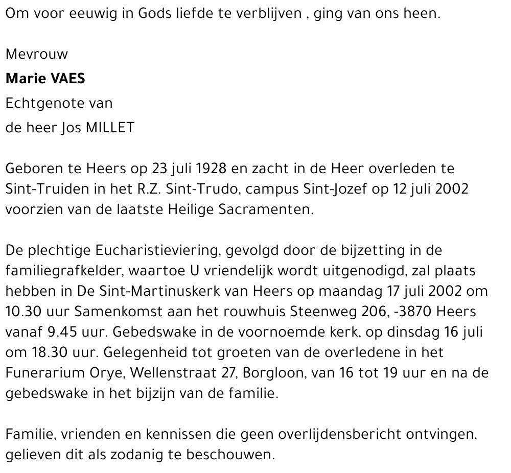 Marie Vaes