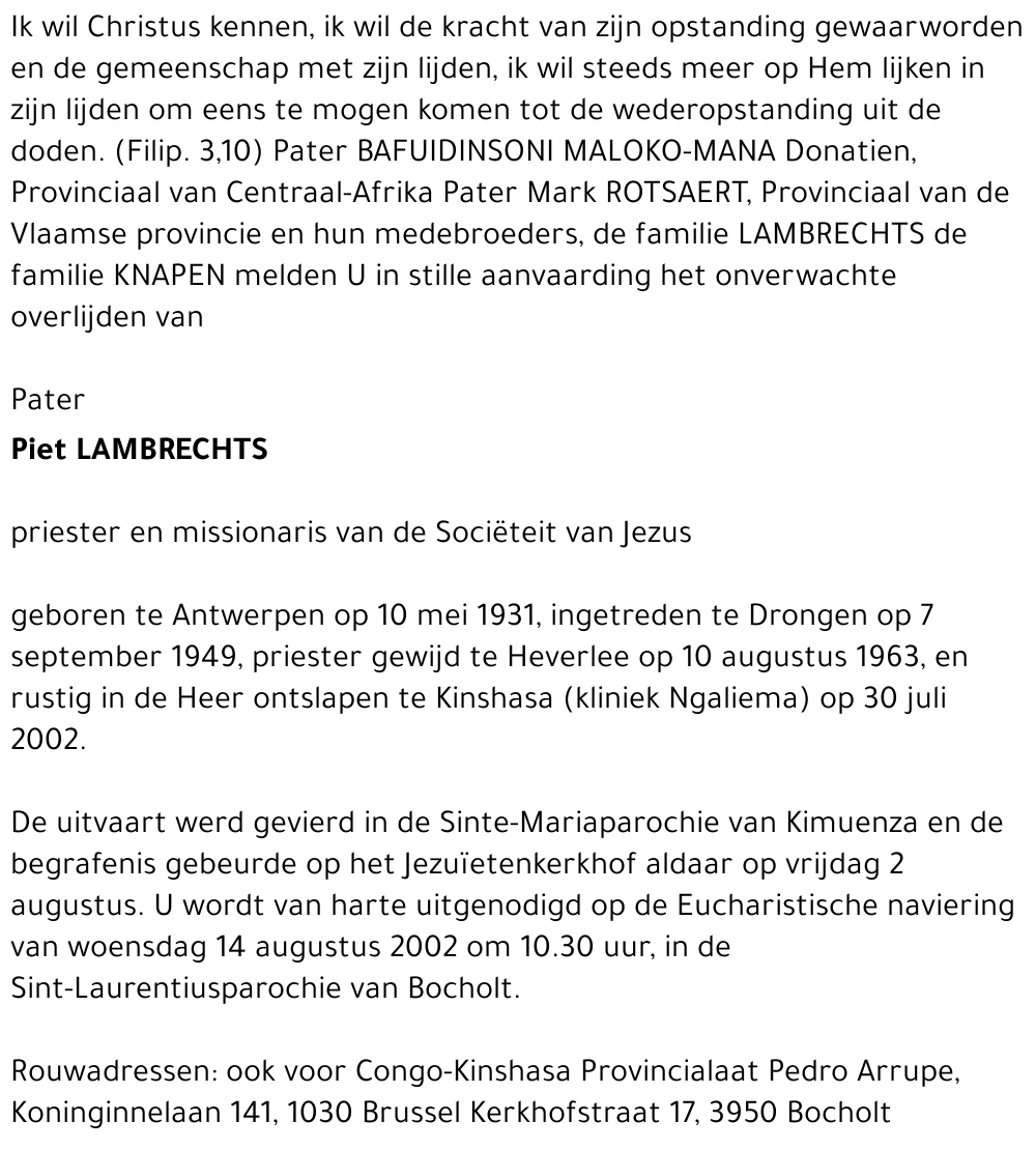 Piet Lambrechts