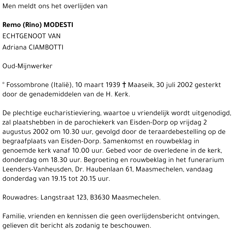 Remo Modesti