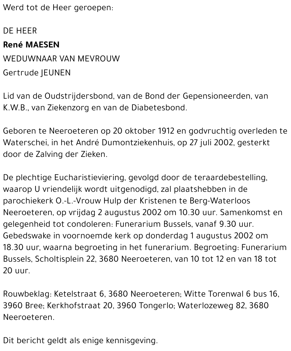 René Maesen