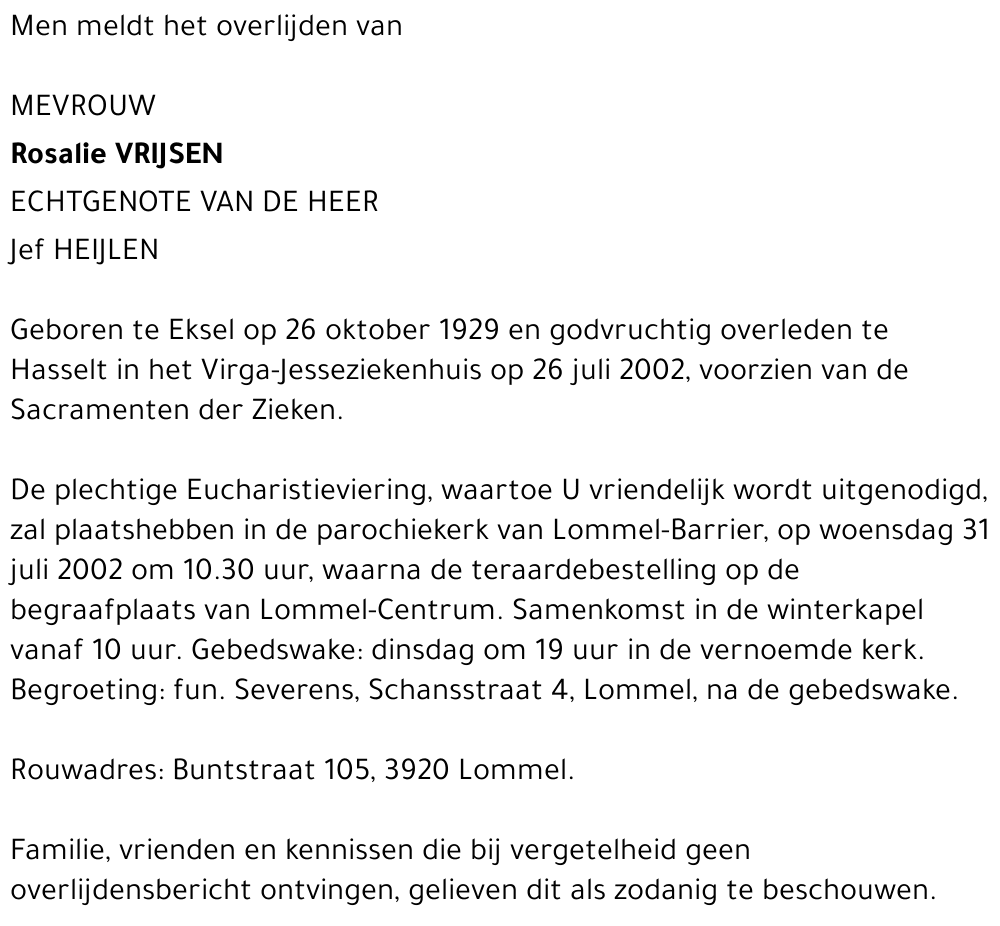 Rosalie Vrijsen