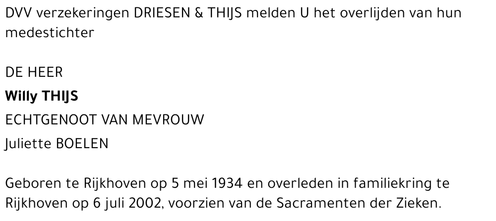 Willy Thijs