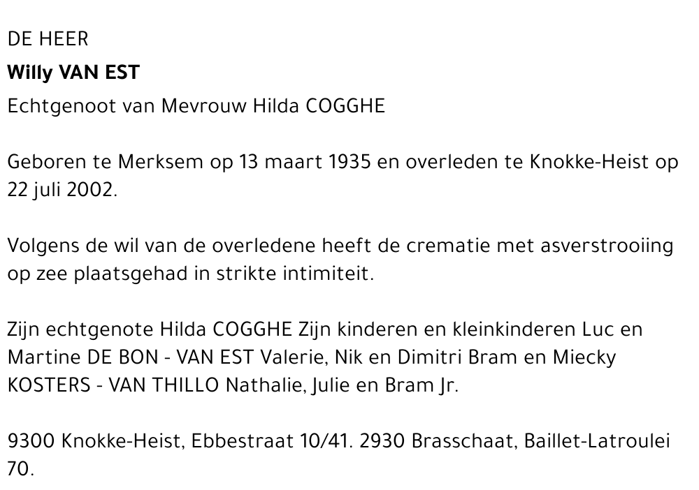 Willy Van Est