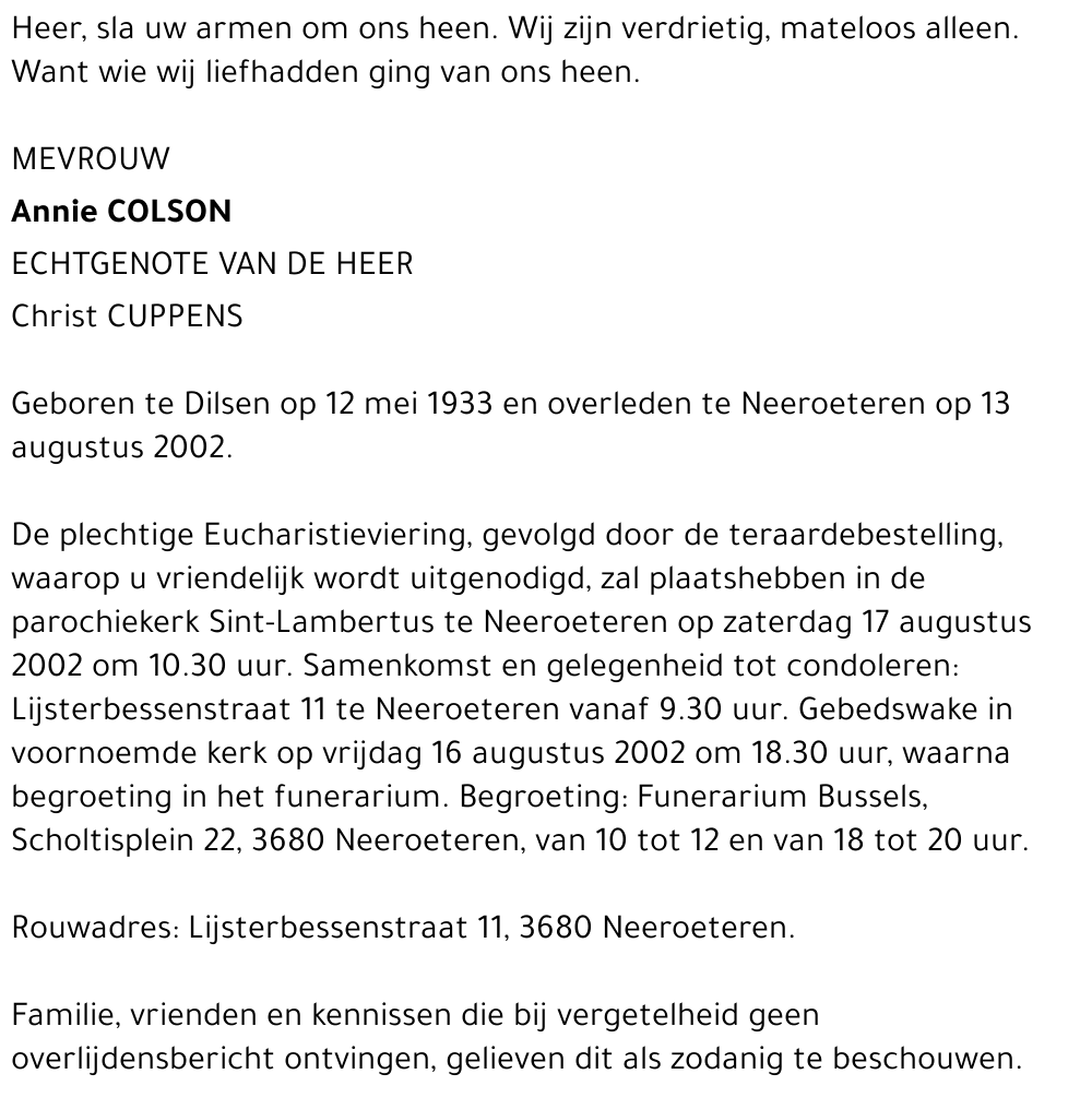 Annie Colson