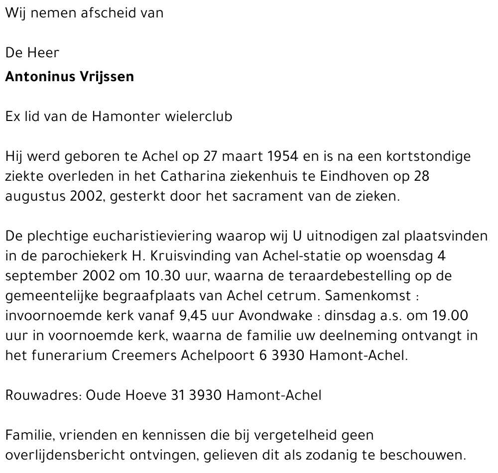 Antoninus Vrijssen