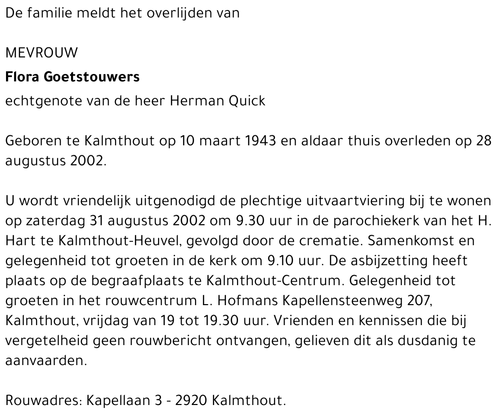 Flora Goetstouwers