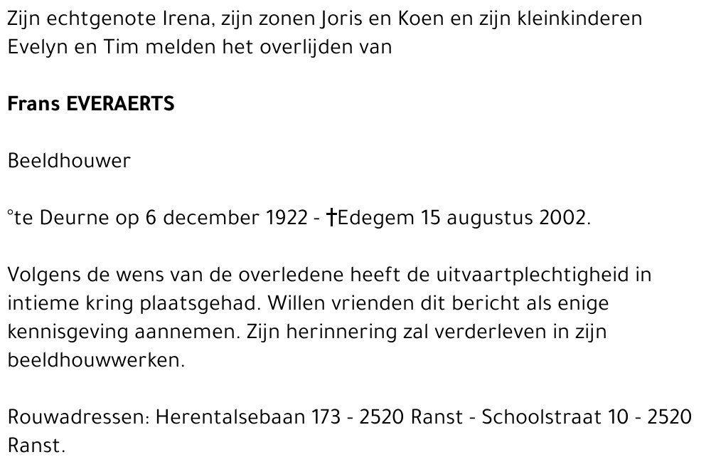FRANS EVERAERTS