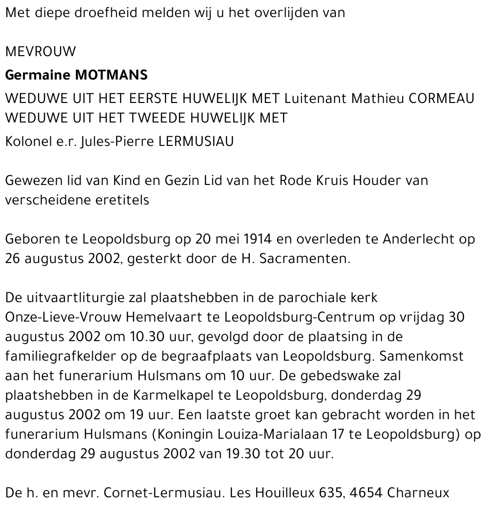 Germaine Motmans