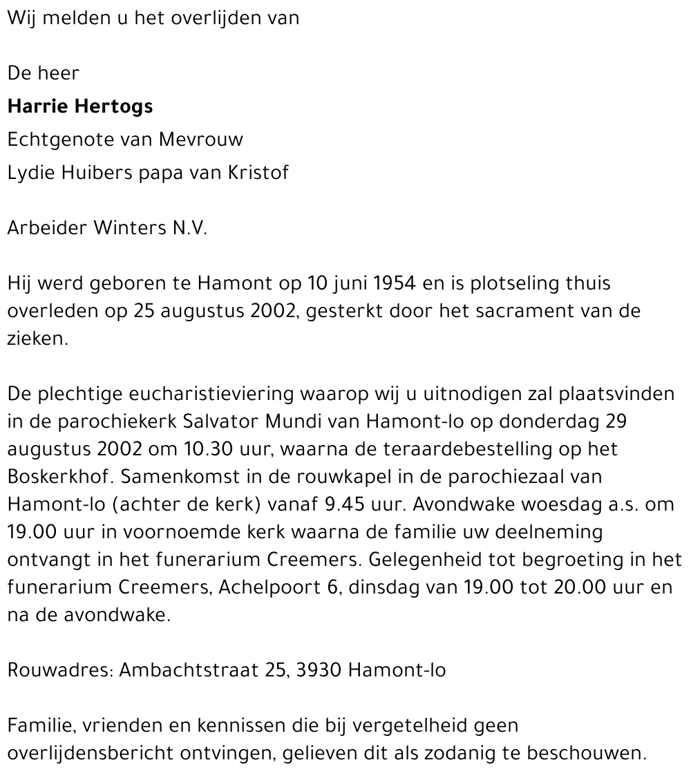 Harrie Hertogs