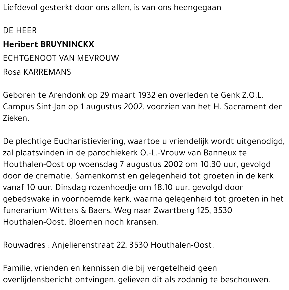Heribert Bruyninckx