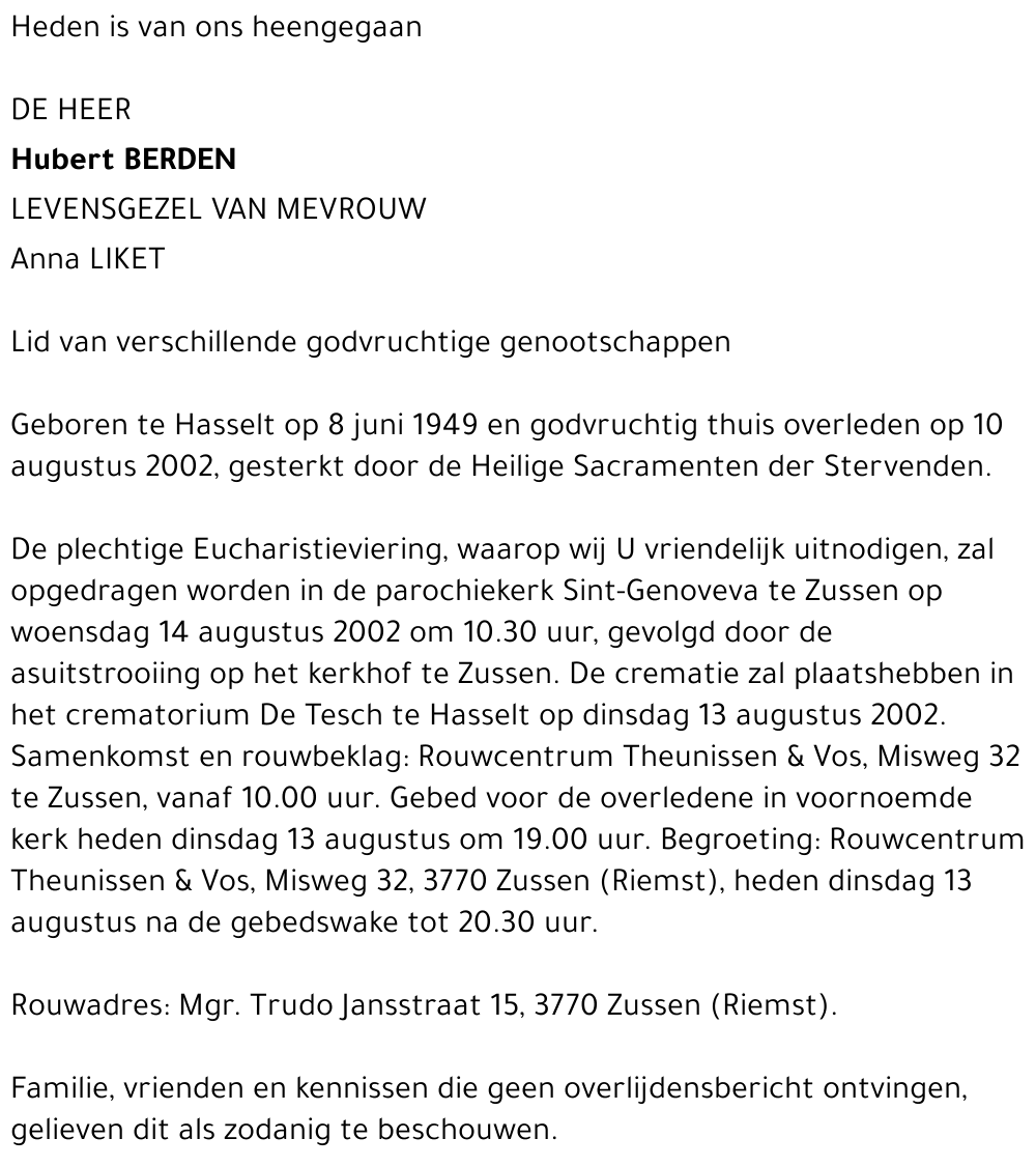 Hubert Berden