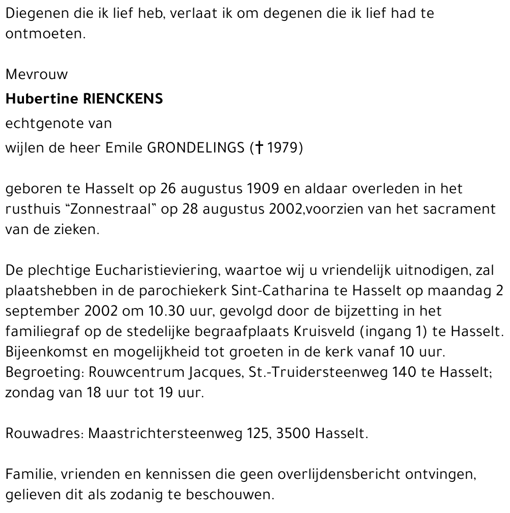 Hubertine Rienckens