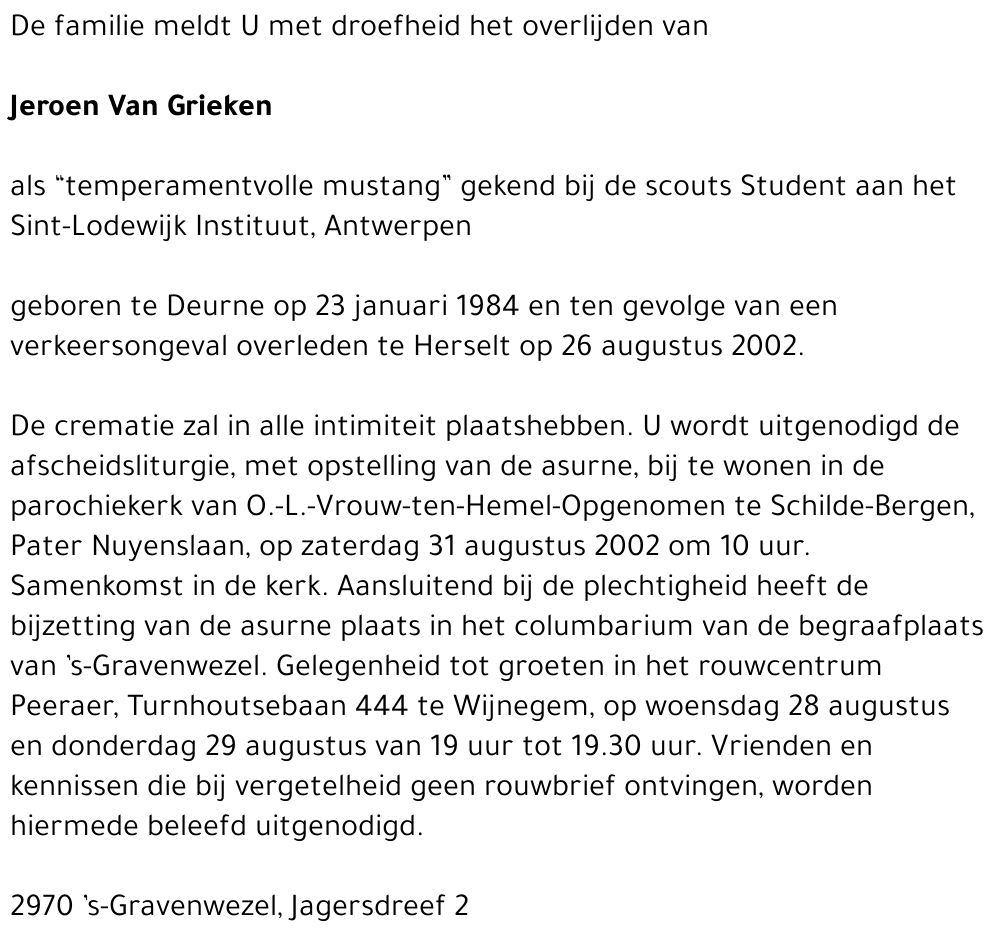 Jeroen Van Grieken