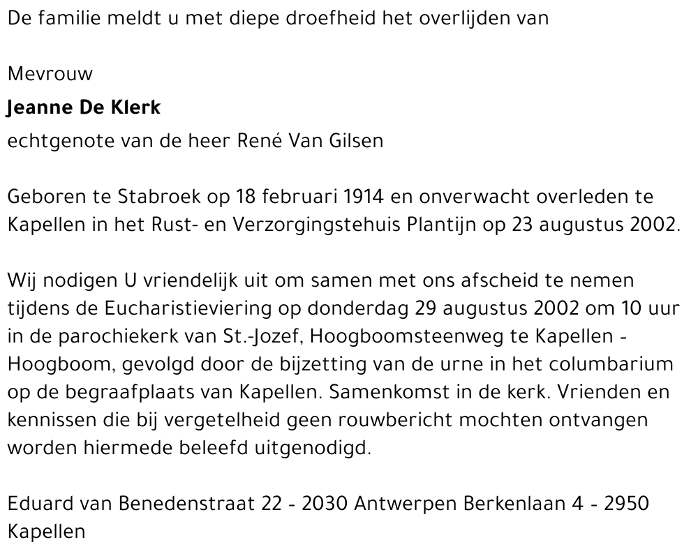 Joanna De Klerk