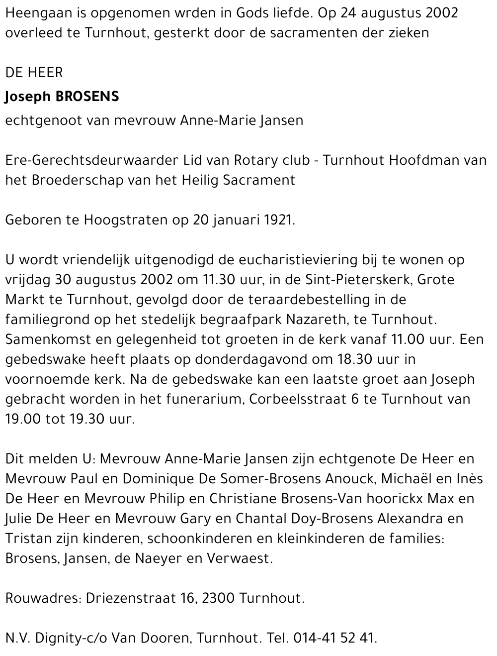 Joseph Brosens