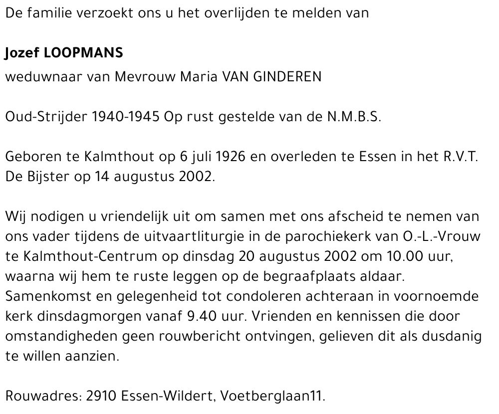 Jozef LOOPMANS