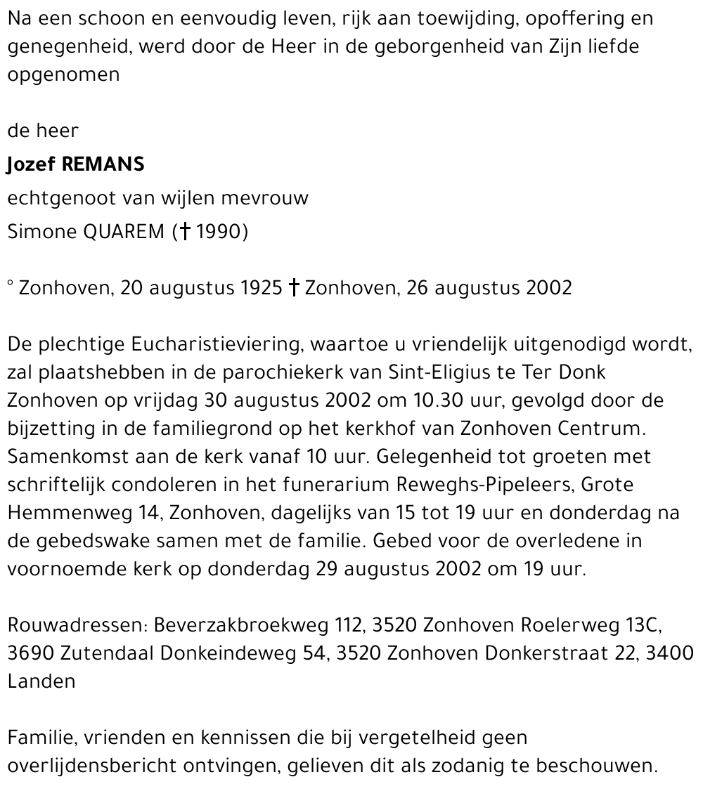 Jozef REMANS