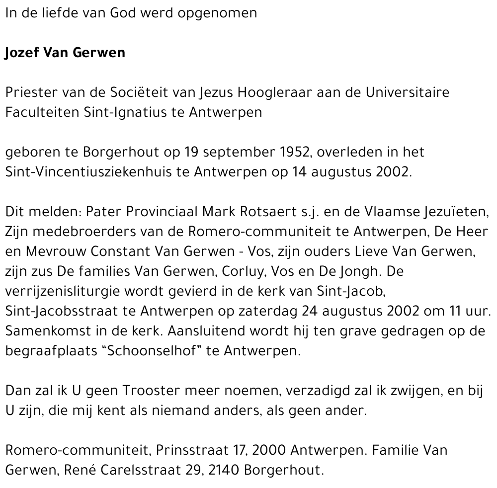Jozef Van Gerwen